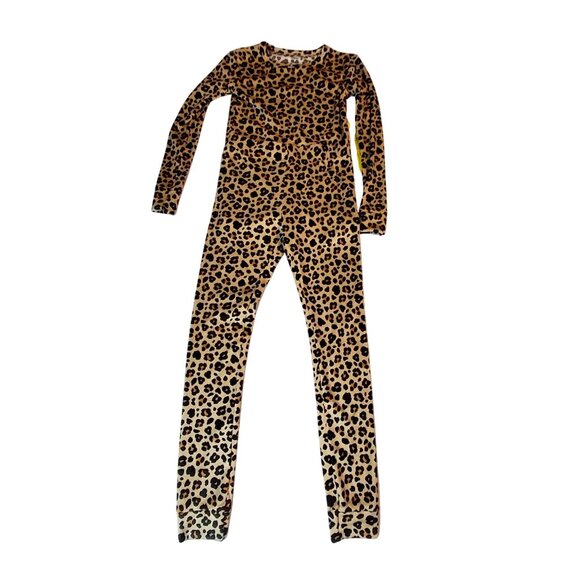 Cat & Jack Other - Cat And Jack Leopard Print Long Sleeve Stretchy Pajama Set For Women Size 8